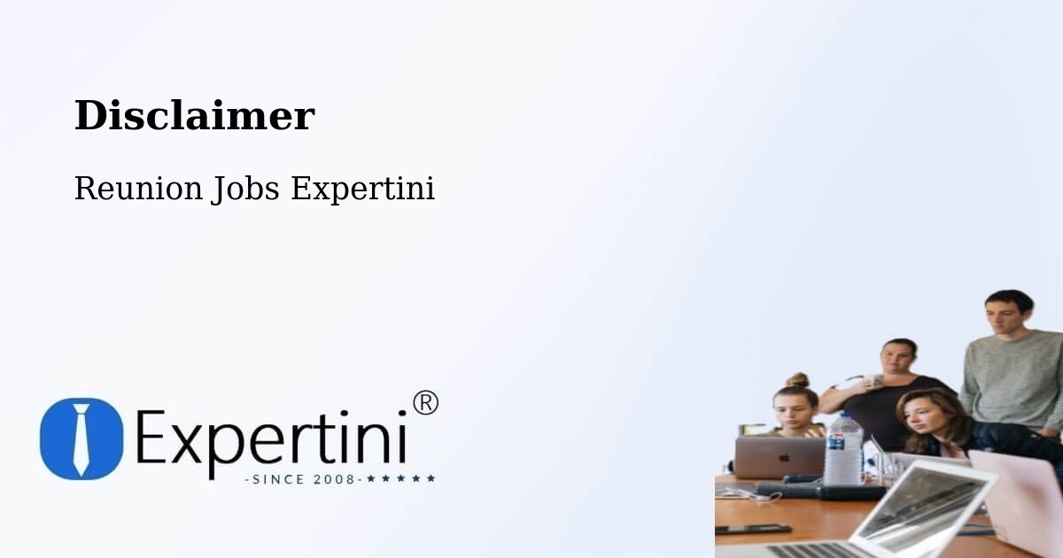 Disclaimer – Le Golf - Reunion Jobs Expertini
